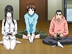 Момичето по-скоро играе с петел вместо с playstation 3