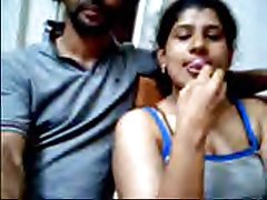 Ajay и Южна индийски уеб камера двойка