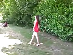 Dogging в гората със специална край