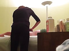 Скрита камера голям кур облечена бразилски восък със свършват