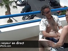 За големите френски voyeurs истински любител двойка
