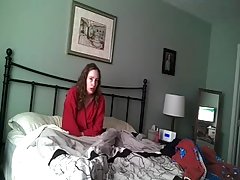 Жена, уловени мастурбираш - в цвят - скрита камера - 5-1-16