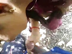 Южна Индия aunty големи цици, младо момиче bj в открито